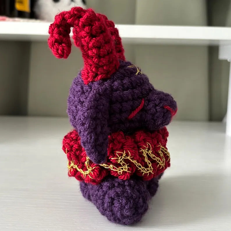 Crochet Pattern – Baphomet Devil Goat Plushie With Ruffles – PDF Amigurumi Tutorial