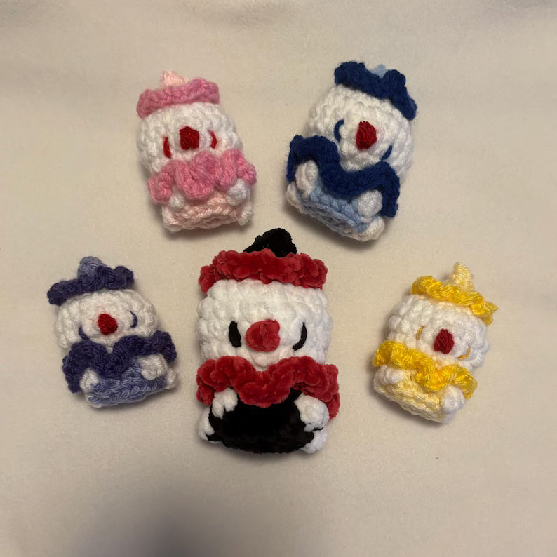 Crochet Pattern – Whimsical Baby Clown Plushie – PDF Amigurumi Tutorial