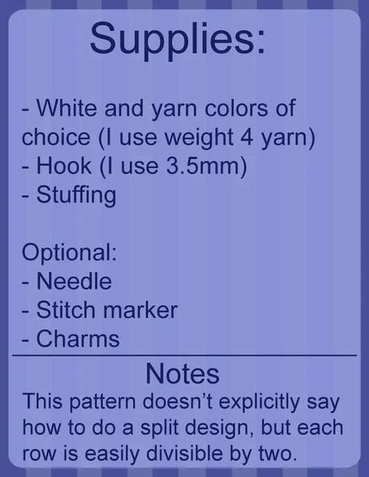 Crochet Pattern – Mini Tall Whimsical Jester/Clown Plushie – PDF Amigurumi Tutorial