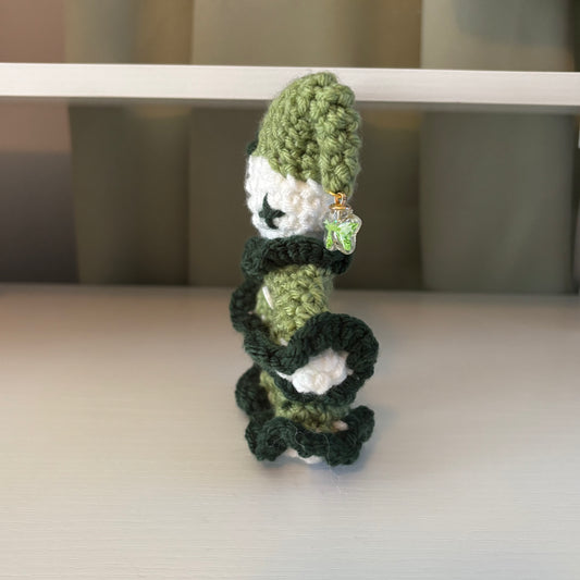 Handmade Crochet Baby Jules the Jester Plushie – Amigurumi Clown Doll in Green