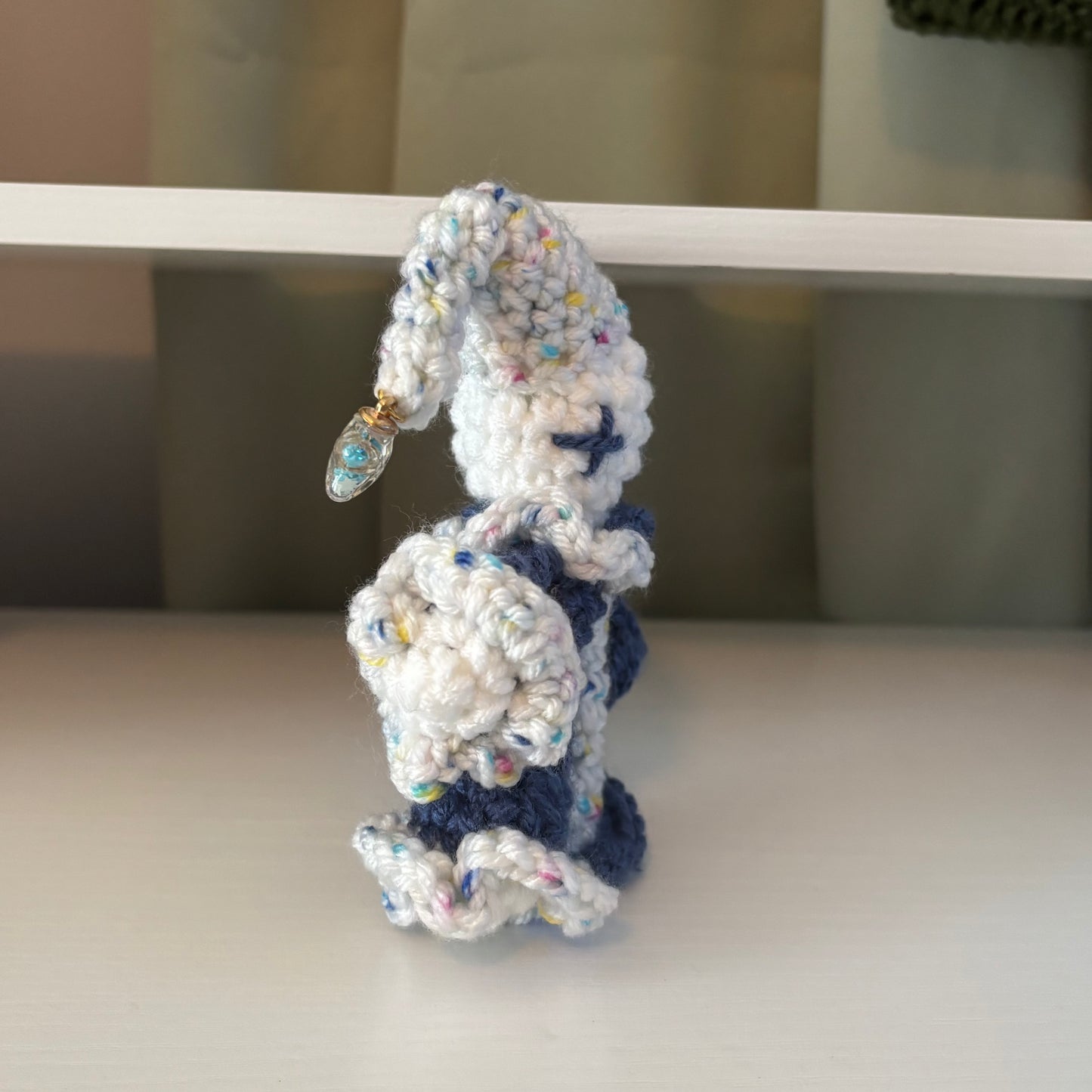 Handmade Crochet Baby Jules the Jester Plushie – Amigurumi Clown Doll in Blue