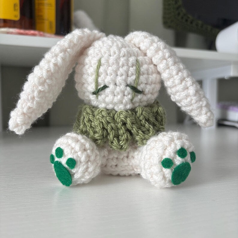 Crochet Pattern – Whimsical Bunny Jester/Clown Plushie – PDF Amigurumi Tutorial