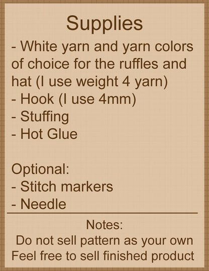 Crochet Clown Bear Pattern | Amigurumi Bear PDF Pattern