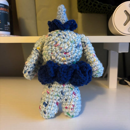 Crochet Pattern – Whimsical Bunny Jester/Clown Plushie – PDF Amigurumi Tutorial