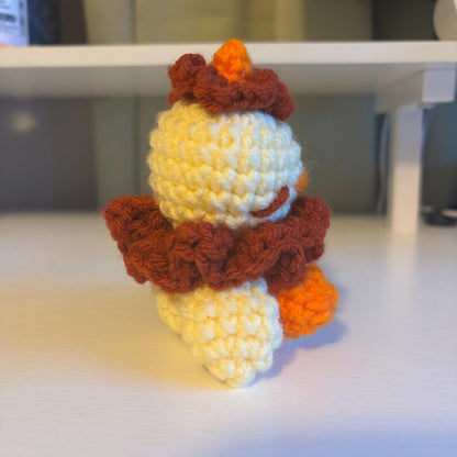 Crochet Clown Duck Pattern | Amigurumi Duck with Clown Hat | Cute Circus Plush PDF Pattern