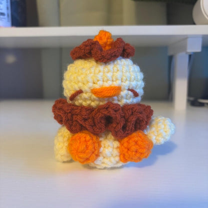 Crochet Clown Duck Pattern | Amigurumi Duck with Clown Hat | Cute Circus Plush PDF Pattern