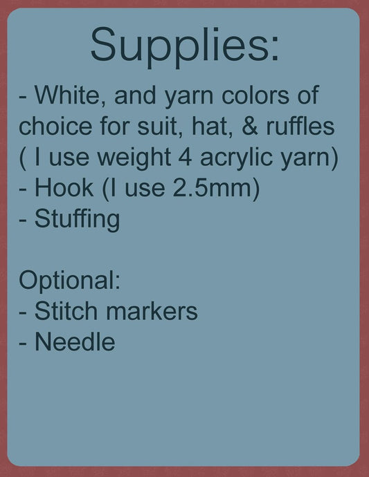 Crochet Pattern – Whimsical One Hat Clown Plushie – No Sew PDF Amigurumi Tutorial