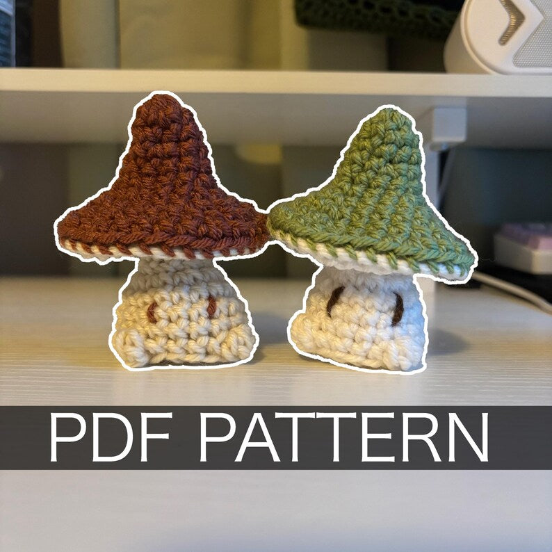 No Sew - Lil Mushroom Guy Crochet Pattern – PDF Download