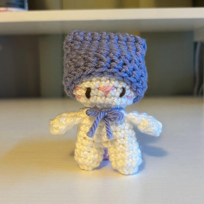 Crochet Pattern – Crochet Cat Wearing Cat Beanie Plushie – PDF Amigurumi Tutorial