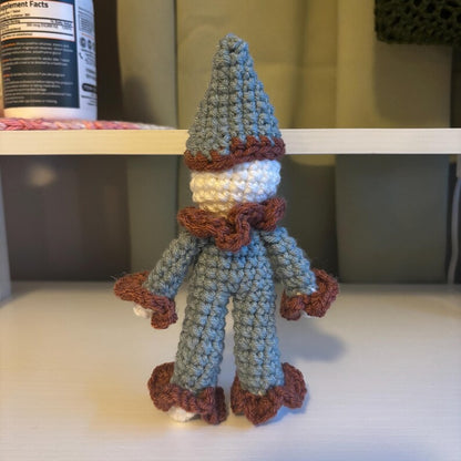 Crochet Pattern – Whimsical One Hat Clown Plushie – No Sew PDF Amigurumi Tutorial
