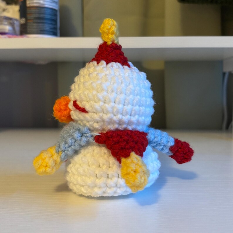 Crochet Clown Duck Pattern | Amigurumi Duck with Clown Hat | Cute Circus Plush PDF Pattern