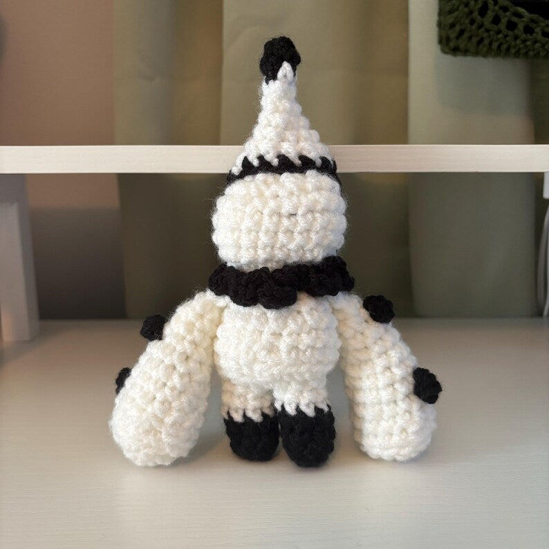 Crochet Pattern – Pierrot Plushie – PDF Clown Amigurumi Tutorial