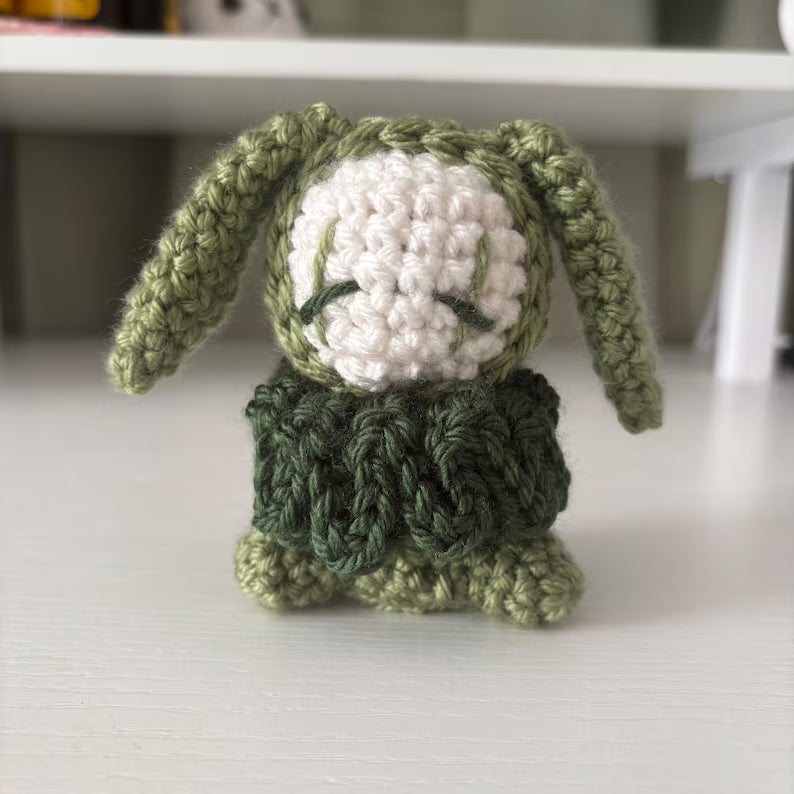 Crochet Pattern – Mini Whimsical Bunny Jester/Clown Plushie – PDF Amigurumi Tutorial