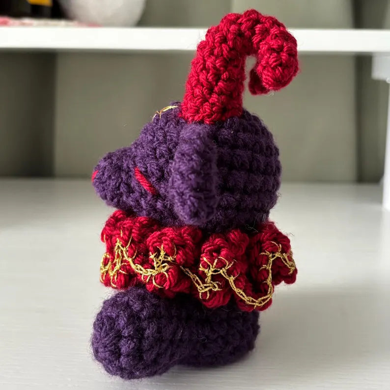 Crochet Pattern – Baphomet Devil Goat Plushie With Ruffles – PDF Amigurumi Tutorial