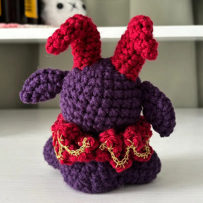Crochet Pattern – Baphomet Devil Goat Plushie With Ruffles – PDF Amigurumi Tutorial