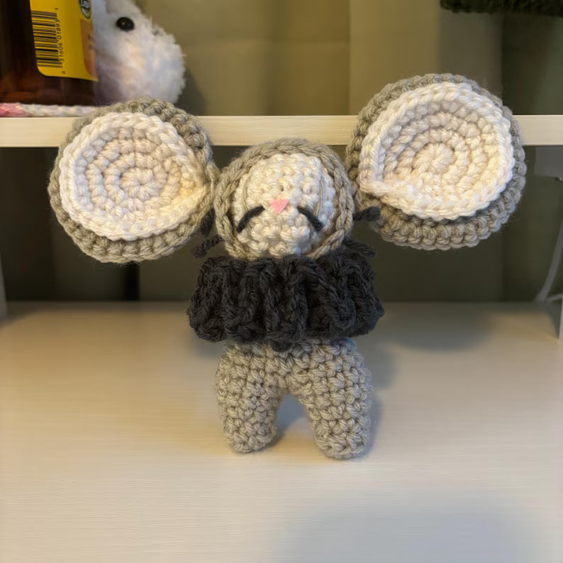 Crochet Pattern – Whimsical Mouse Jester/Clown Plushie – PDF Amigurumi Tutorial