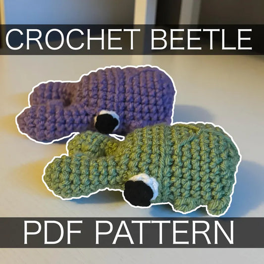 Crochet Beetle Amigurumi Pattern: DIY Bug Plush (PDF Tutorial)