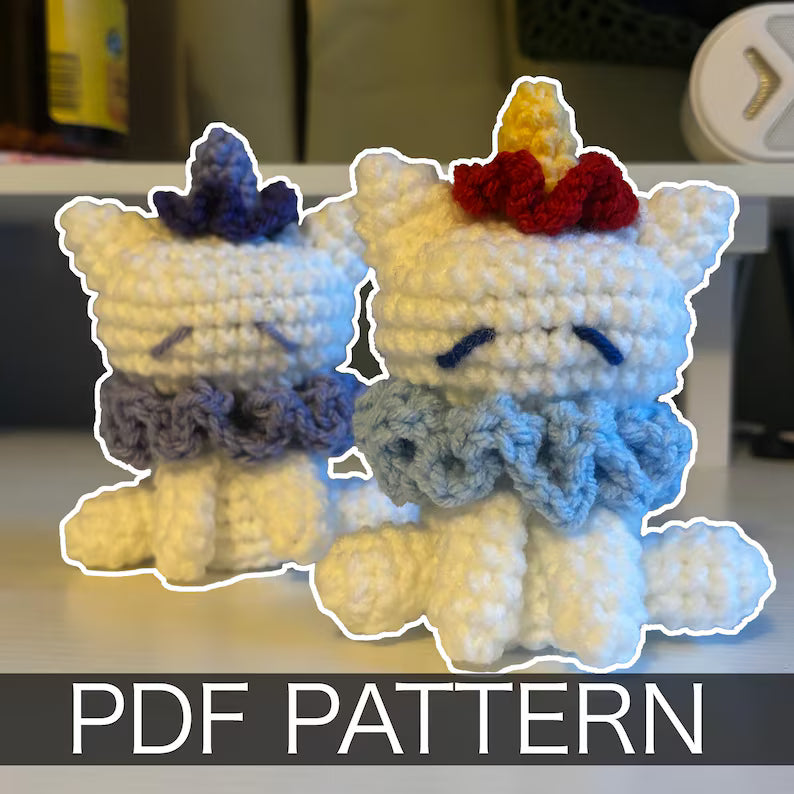 Crochet Clown Cat Pattern | Amigurumi Cat PDF Pattern