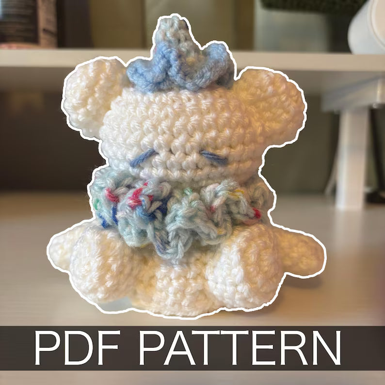 Crochet Clown Bear Pattern | Amigurumi Bear PDF Pattern