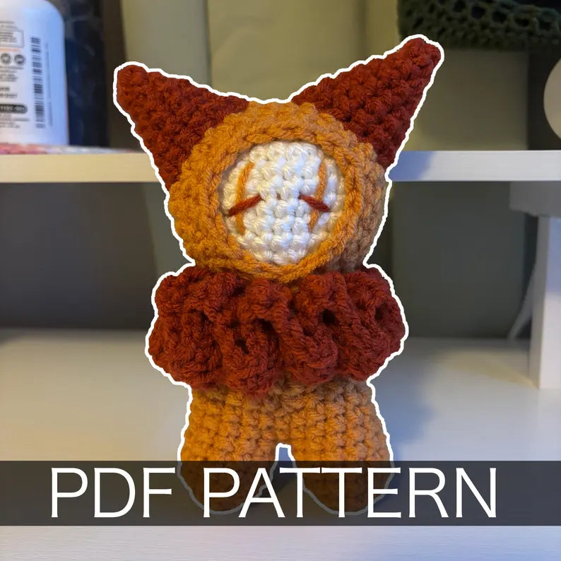 Crochet Pattern – Whimsical Devil Jester/Clown Plushie – PDF Amigurumi Tutorial