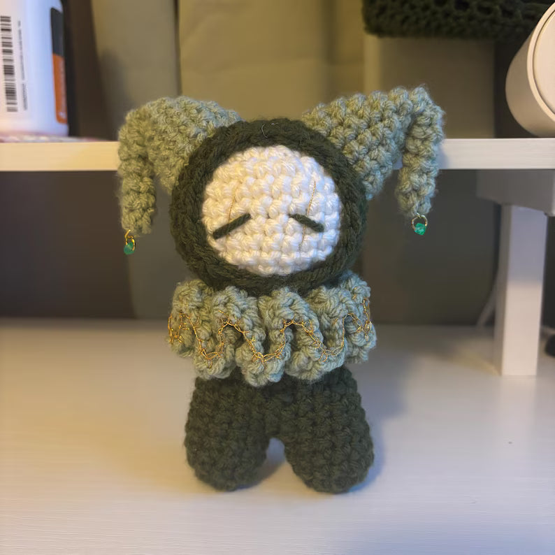 3-in-1 Crochet Patterns – Whimsical Jester/Clown Plushies – PDF Amigurumi Tutorial