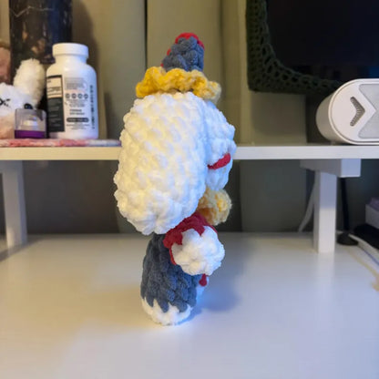 Crochet Pattern – Whimsical Clown Bunny Plushie – PDF Amigurumi Tutorial