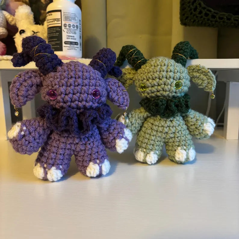 Crochet Pattern – Gruhm the Baphotroll Plushie – PDF Amigurumi Tutorial