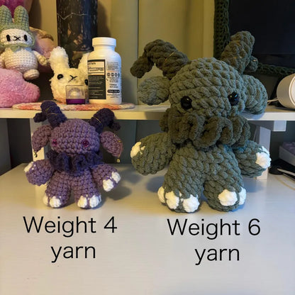 Crochet Pattern – Gruhm the Baphotroll Plushie – PDF Amigurumi Tutorial