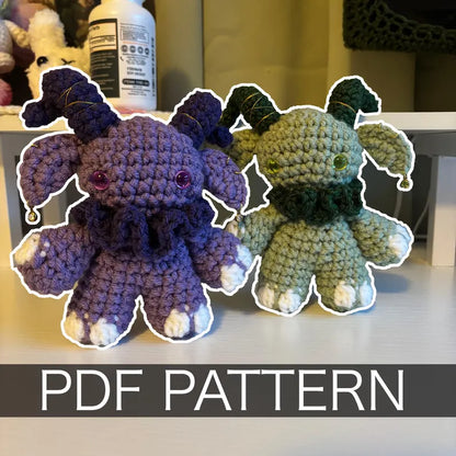 Crochet Pattern – Gruhm the Baphotroll Plushie – PDF Amigurumi Tutorial