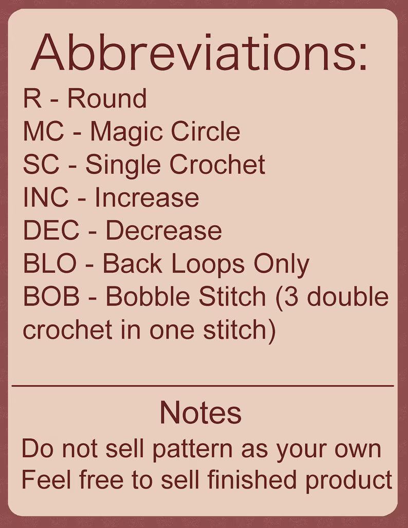 No Sew - Lil Mushroom Guy Crochet Pattern – PDF Download