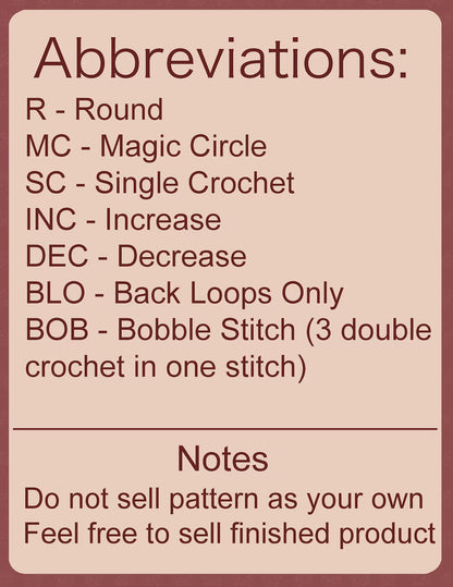 No Sew - Lil Mushroom Guy Crochet Pattern – PDF Download