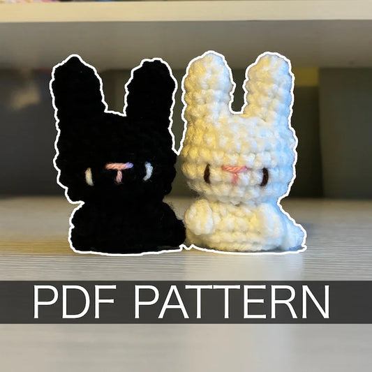Crochet Pattern – Baby Bunny Plushie – PDF Amigurumi Tutorial