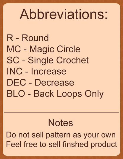 Crochet Pattern – Crispy the Clown Plushie – No Sew PDF Amigurumi Tutorial
