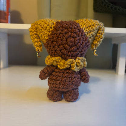 Crochet Pattern – Whimsical Stumpy Jester/Clown Plushie – PDF Amigurumi Tutorial