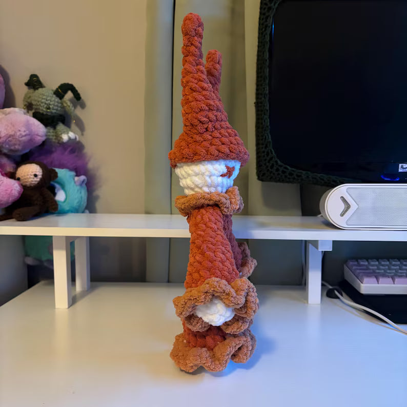 Crochet Pattern – Crispy the Clown Plushie – No Sew PDF Amigurumi Tutorial