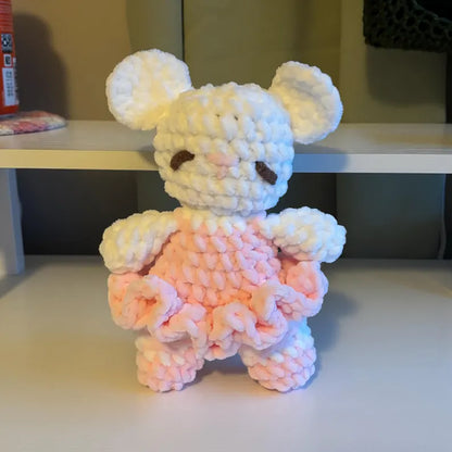 Crochet Pattern – Crochet Ballerina Mouse Plushie – PDF Amigurumi Tutorial