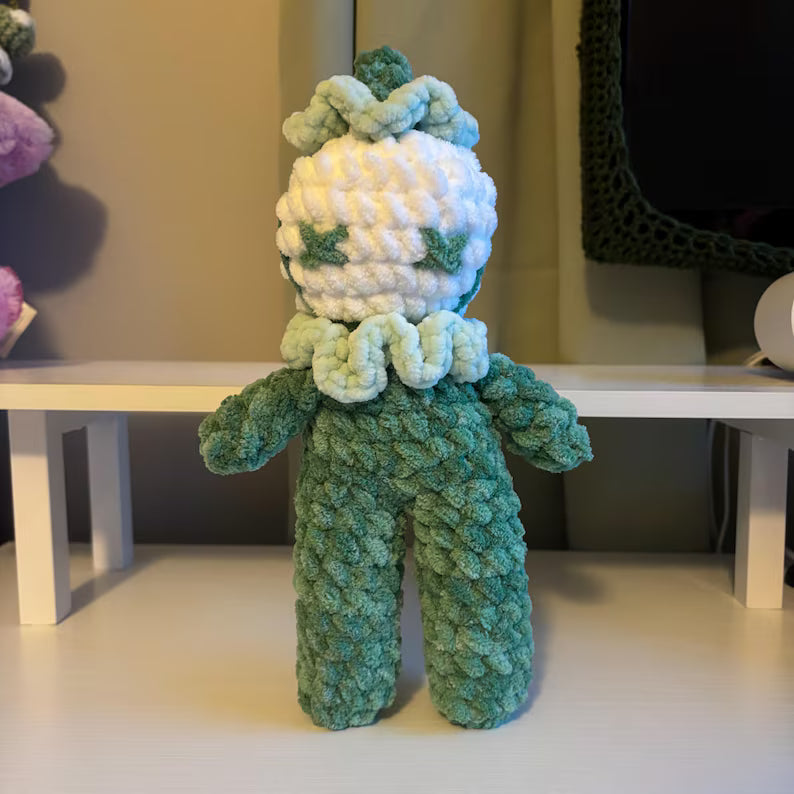 Crochet Pattern – Pib the Clown Plushie – No Sew PDF Amigurumi Tutorial