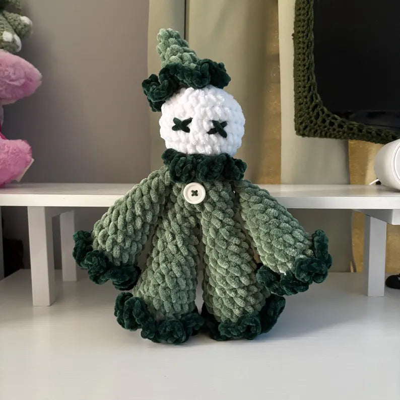 3-in-1 Crochet Patterns – Clover & Crispy the Clown and Jules the Jester Plushie – PDF Amigurumi Tutorial