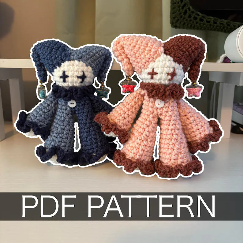 Crochet Pattern – Jules the Jester Plushie – PDF Amigurumi Tutorial