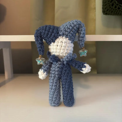 Crochet Pattern – Mini Tall Whimsical Jester/Clown Plushie – PDF Amigurumi Tutorial