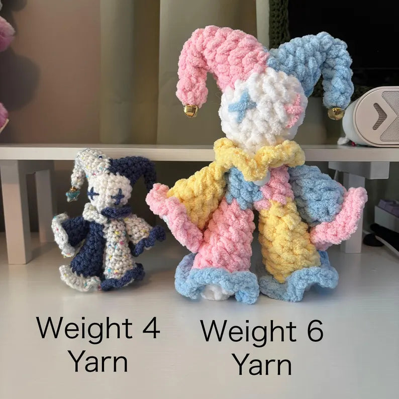 Crochet Pattern – Baby Jules the Jester Plushie – PDF Amigurumi Tutorial
