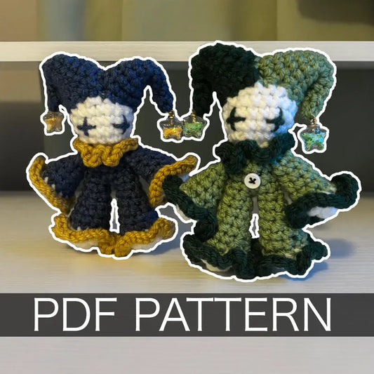 Crochet Pattern – Baby Jules the Jester Plushie – PDF Amigurumi Tutorial
