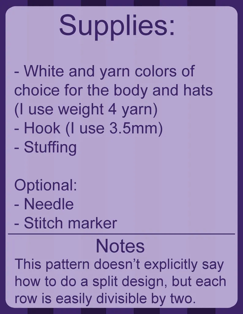 Crochet Pattern – Whimsical Sitting Jester Plushie – PDF Amigurumi Tutorial