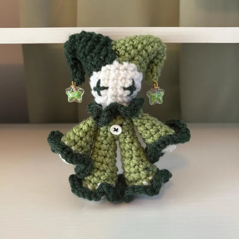 Crochet Pattern – Baby Jules the Jester Plushie – PDF Amigurumi Tutorial