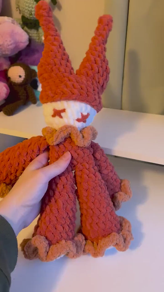 Crochet Pattern – Crispy the Clown Plushie – No Sew PDF Amigurumi Tutorial