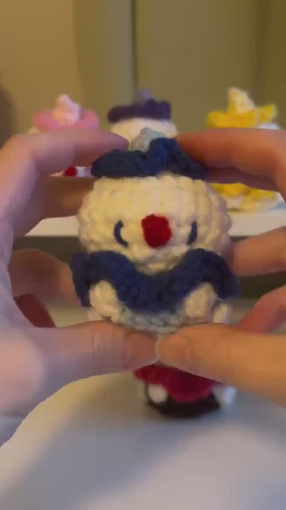 Crochet Pattern – Whimsical Baby Clown Plushie – PDF Amigurumi Tutorial