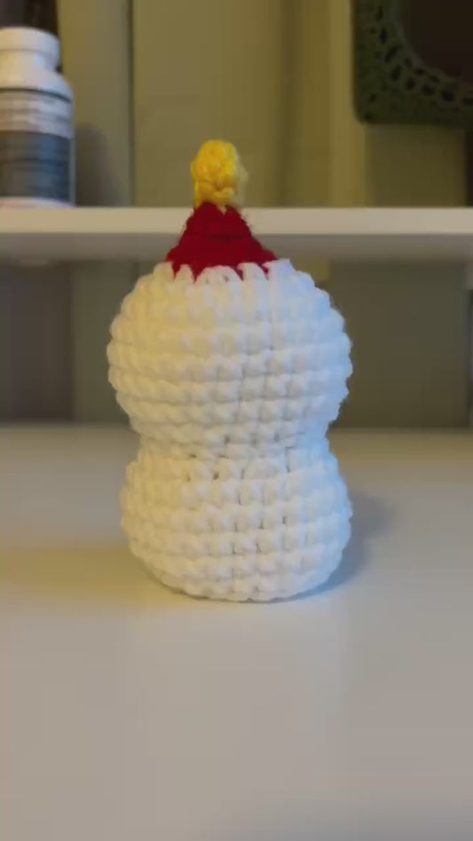 Crochet Clown Duck Pattern | Amigurumi Duck with Clown Hat | Cute Circus Plush PDF Pattern