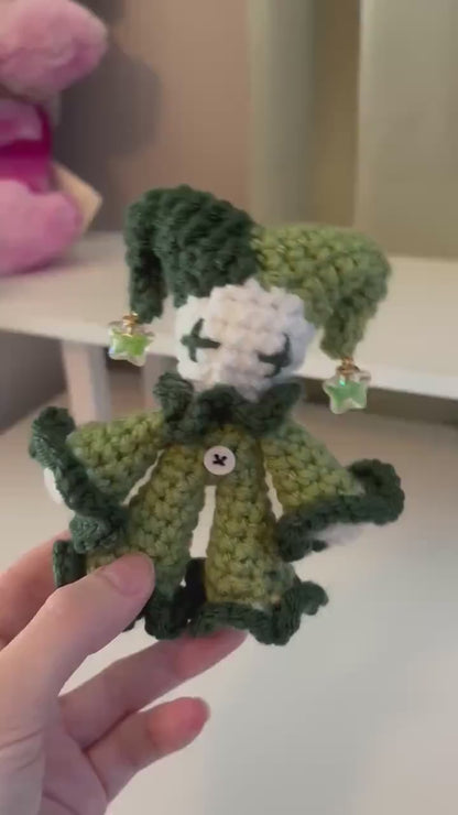 Crochet Pattern – Baby Jules the Jester Plushie – PDF Amigurumi Tutorial