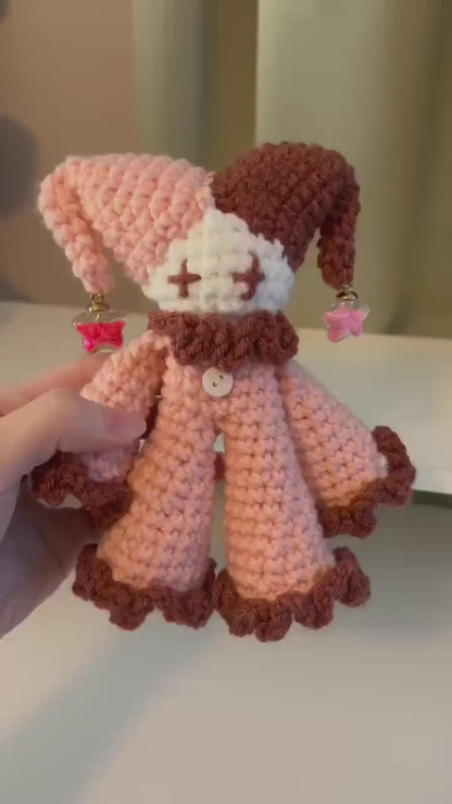 Crochet Pattern – Jules the Jester Plushie – PDF Amigurumi Tutorial